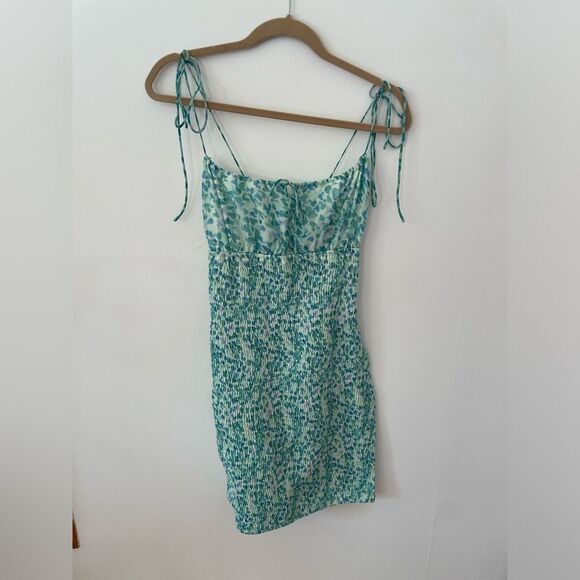 Urban Outfitters Kiss the Sky floral ruching mini dress size XXL NWOT - Picture 2 of 9